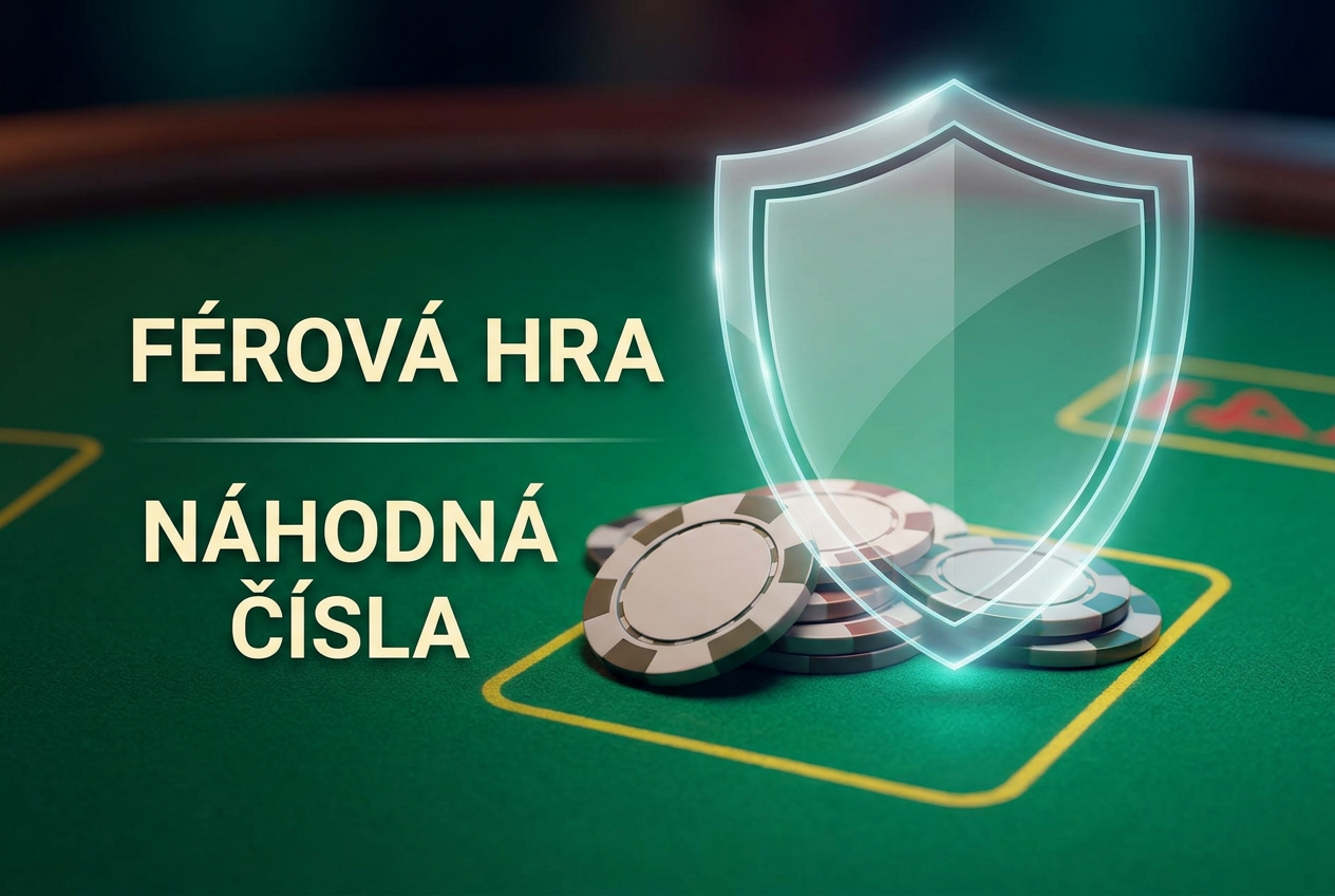 Infografika znázorňující férovost a bezpečnost generátoru náhodných čísel